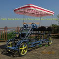 4 wheel pedal bike 4 wheel bike wholesale entertainment bike for two person 2