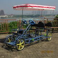 4 wheel pedal bike 4 wheel bike wholesale entertainment bike for two person 4