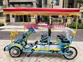 4 people rickshaw bike self-driven pedal  2