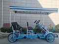 Hot Selling 2 Person and 4 Person Quad Surrey Bike Tandem Bike Four Seat Bicycle