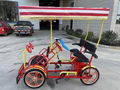 Hot Selling 2 Person and 4 Person Quad Surrey Bike Tandem Bike Four Seat Bicycle 4