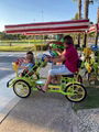 4 person four wheel quadricycle surrey electric sightseeing car