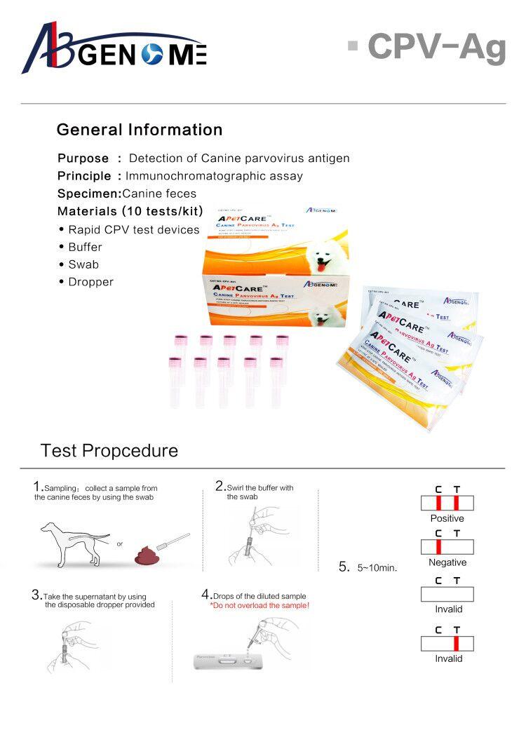 Rapid Canine Parvovirus Ag test kit CPV test  4