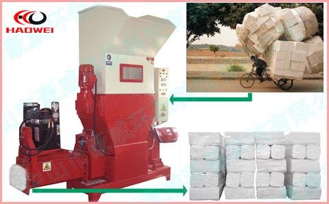 SELL eps recycling machine to make eps scrap block