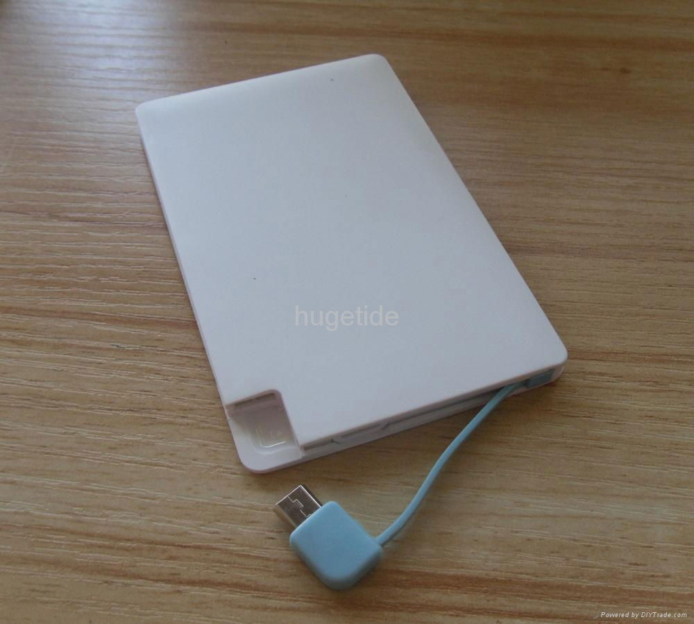 portable polymer battery mobile credit card power bank super thin power bank 