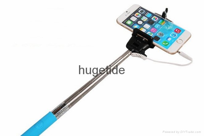 selfie stick Handheld Monopod,Wired Audio Cable Take Pole for smartphone 2