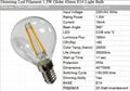 CE Dimming Led Filament 3.5W Globe 45mm E14 Light Bulb 1