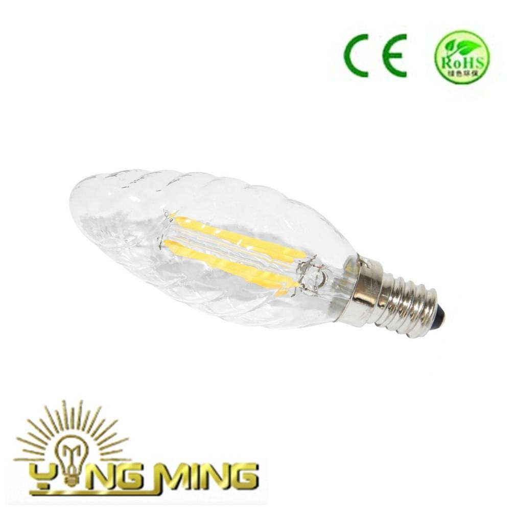 CE Dimming Led Filament 3.5W Candle 35mm E14 Light glass Bulb
