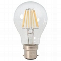 A19 b22 Clear Glass Led Filament Bulb dimmable UL CE approval hotel light 1