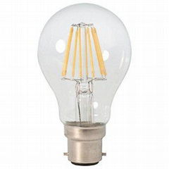 A19 b22 Clear Glass Led Filament Bulb dimmable UL CE approval hotel light