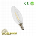 CE Dimming Led Filament 1W Candle 35mm  Light Bulb 1