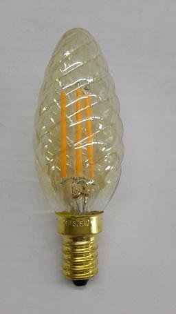 CE Dimming Led Filament 3.5W Candle 35mm E14 Light glass Bulb 4