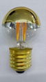 Led Filament 3.5W  Golden Mirror top G45 Light E27 dimming CE Bulb 3