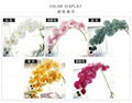 High quality 4 and 9 heads orchid flower decoration artificial orchid flower 2