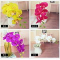 High quality 4 and 9 heads orchid flower decoration artificial orchid flower 3