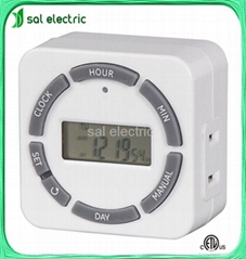 1-outlet weekly digital timer