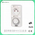 Outdoor mechanical plug timer socket 