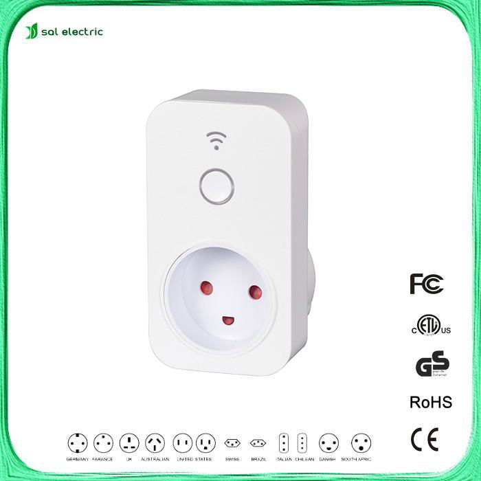 Kongeriget Danmark smart plug in wifi timer socket 