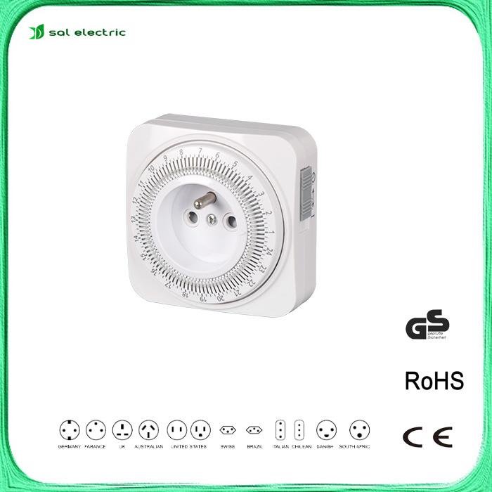 Timer Switch Usage and White Color electrical timer socket