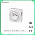 Timer Switch Usage and White Color electrical timer socket