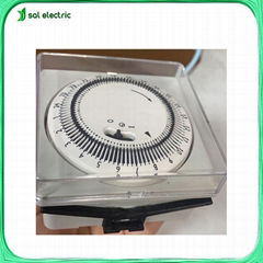 24 hours clock with transparent cover and bracket