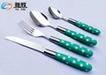 Modern Stainless Steel Plastic handle Dinnerware