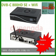 dreambox 800hd se cable receiver with sim210 wifi