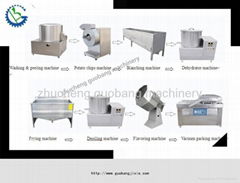 semi-automatic small scale potato chips production line