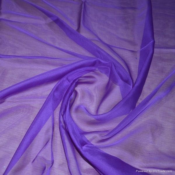 100%silk plain dyed silk chiffon silk fabric  