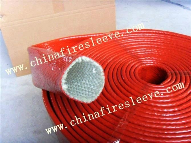 silicone coated fiberglass fire sleeve  2