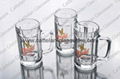 Glass Cups with decal 1