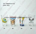 Glass Cups with decal 5