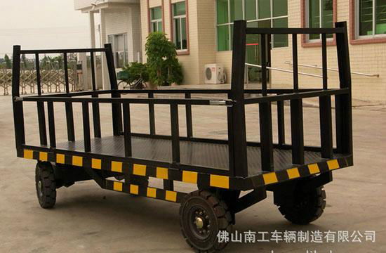 1吨护栏平板拖车 南工车辆非标订制 4