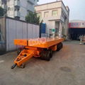 120吨载重王无动力平板拖车 带升降功能工具拖车