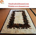  Luxury leather Cowhide patchwork carpet rugs 3