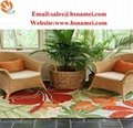Hand hooked loop pile indoor outdoor carpet rugs