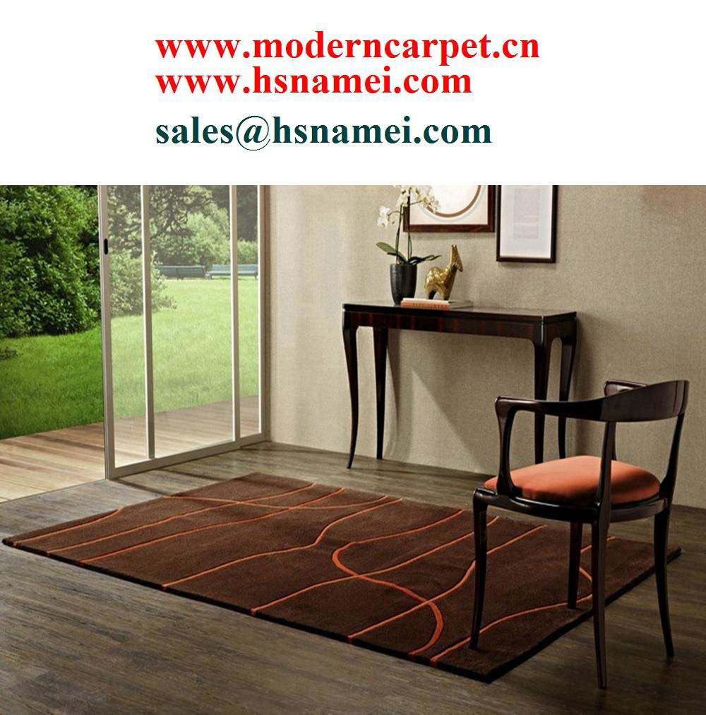 Hand tufted modern design area rugs