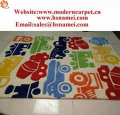 Hand tufted acrylic cartoon design kids room rugs