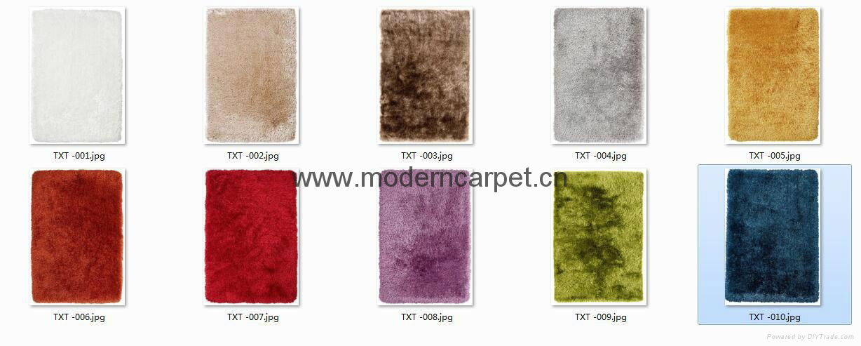 china long pile polyester plush shaggy rugs,shag carpet rugs. 5