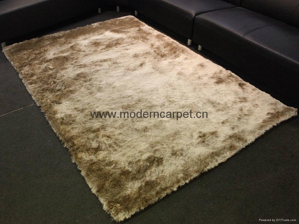china polyester silk shiny soft shaggy carpets rugs,shag rugs 4