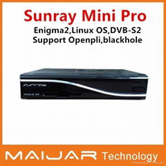 Enigma2 linux system DVB-S2  satellite receiver Sunray mini pro bcm7325 