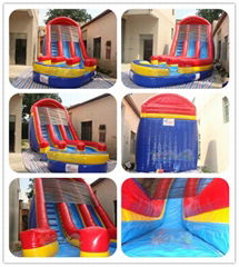 Curve inflatable water Slide