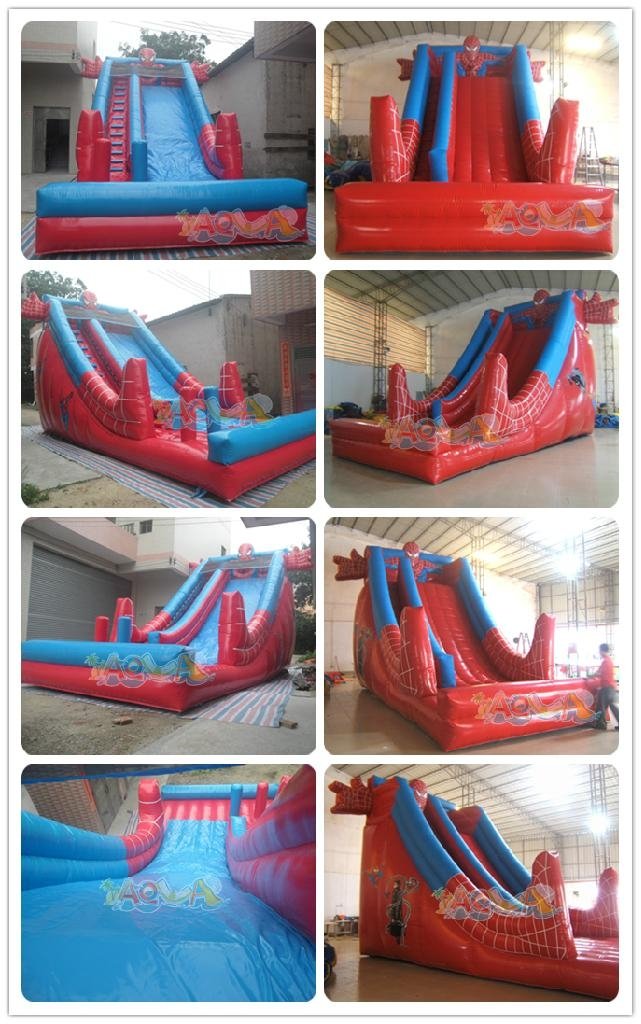 Inflatable Spider-man Slide