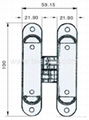 3D Adjustable Concealed Door Hinge 2