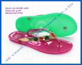 Plastic jelly fancy china flat heels slippers women 4