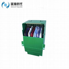 Folding PP Corrugated Plastic Wardrobe For Mover