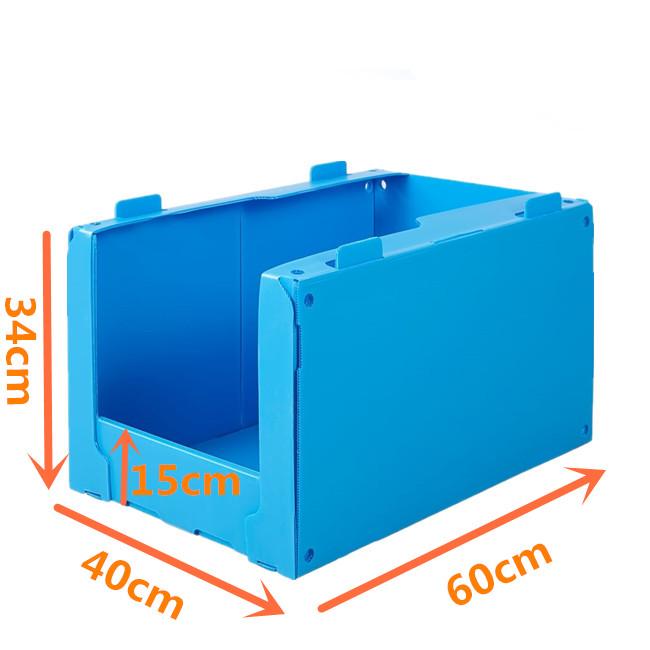 Stackable corrugated plastic warehouse picking bins 5