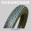 Hot sale tubeless motorcycle tires 3.00-10 3.50-10 2