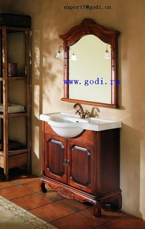 antique solid wood bathroom cabinet GM10-08