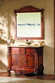 antique solid wood bathroom cabinet